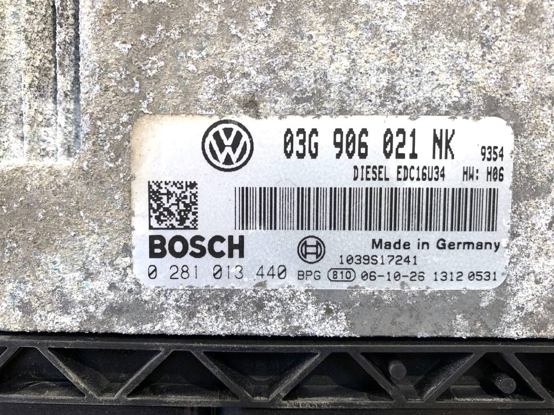 ЕБУ блок управління двигуна Volkswagen Passat B6 03G986021NK — фото деталі 4