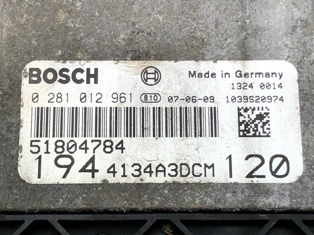 ЕБУ блок управління двигуна Fiat Croma 0281012961 — фото деталі 4