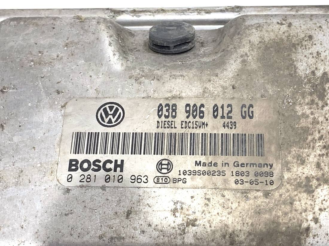 ЕБУ блок управління двигуна Skoda Fabia 1 038906012GG 0281010963 — фото деталі 4