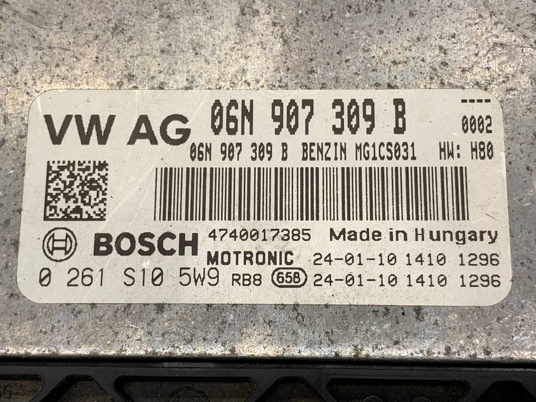 ЕБУ блок управління двигуна Audi A4 B9 06N907309B 0261S105W9 — фото деталі 4