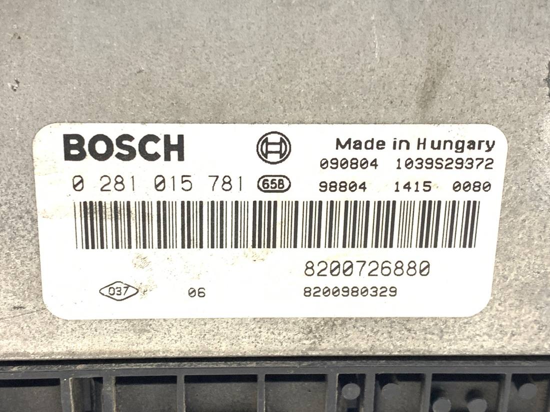 ЕБУ блок управління двигуна Renault Laguna 8200726880 0281015781 — фото деталі 4