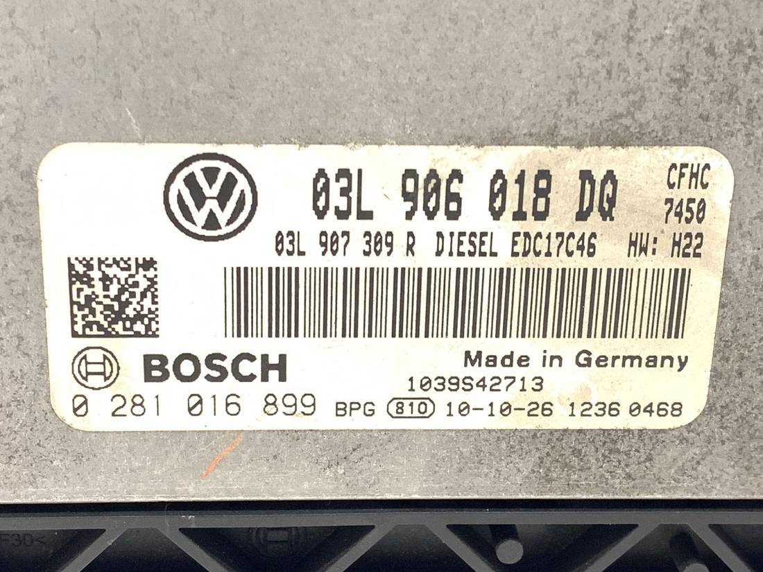ЕБУ блок управління двигуна Volkswagen Touran 03L906018DQ — фото деталі 4
