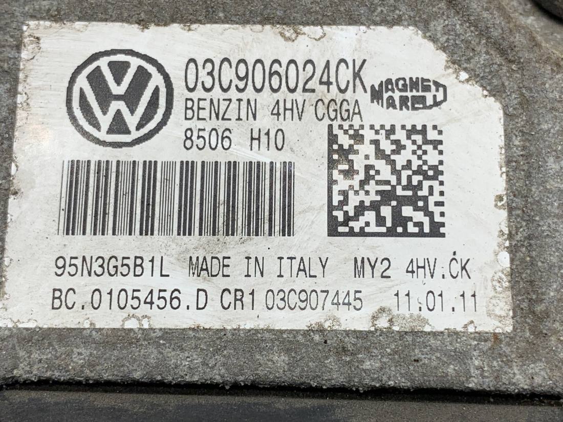 ЕБУ блок управління двигуна Volkswagen Golf 6 03C906024CK — фото деталі 4