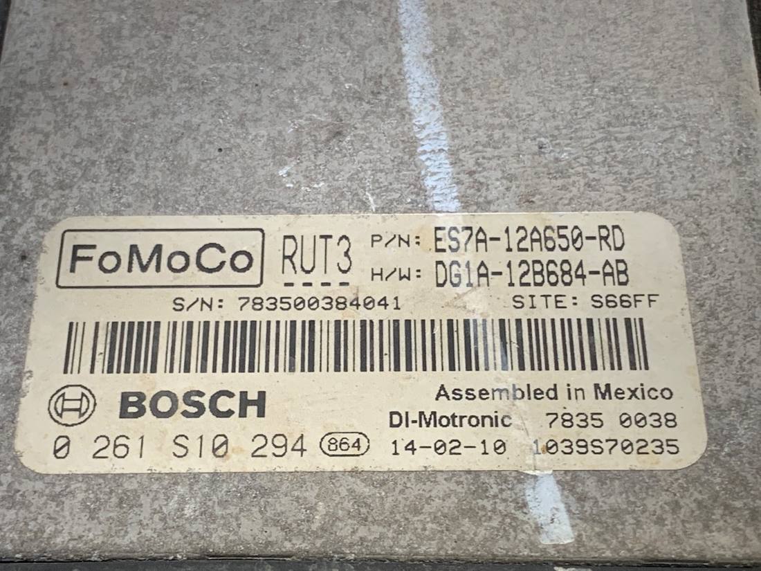 ЕБУ блок управління двигуна Ford Mondeo ES7A-12A650-RD 0261S10294 — фото деталі 4