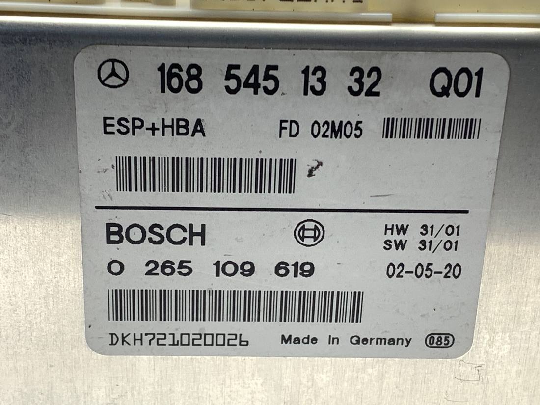 ЕБУ блок управління двигуна Mercedes A W168 1685451332 — фото деталі 4