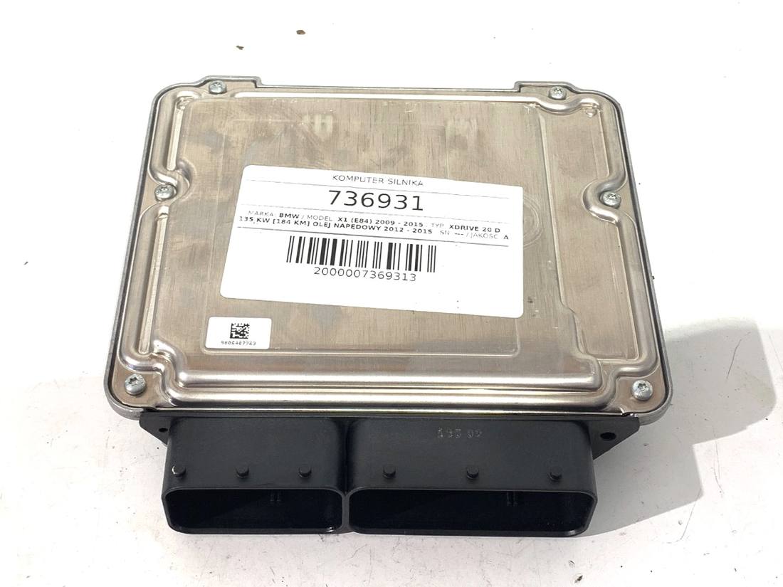 ЭБУ блок управления двигателем BMW X1 E84 8574352 0281019853 — фото детали 2