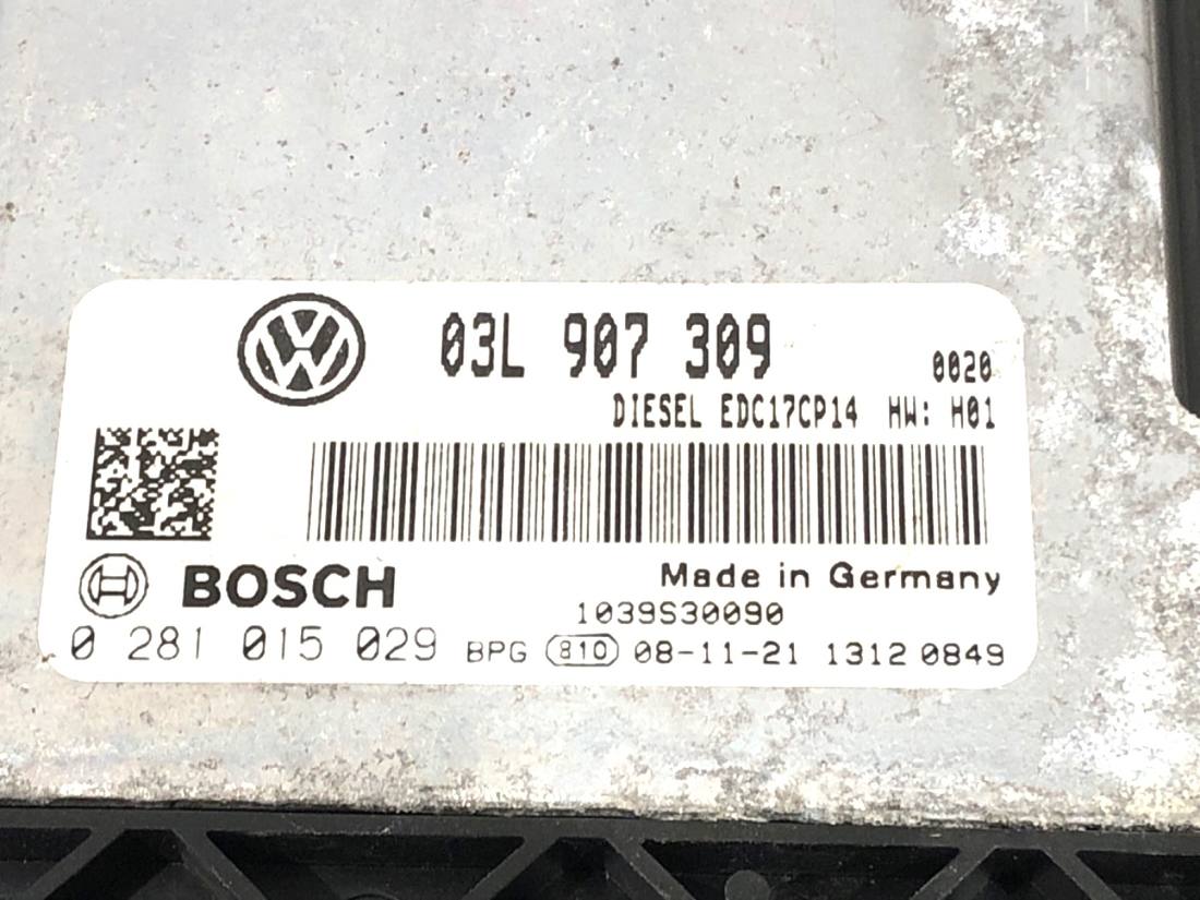 ЕБУ блок управління двигуна Volkswagen Passat CC 0281015029 03L987309 — фото деталі 4