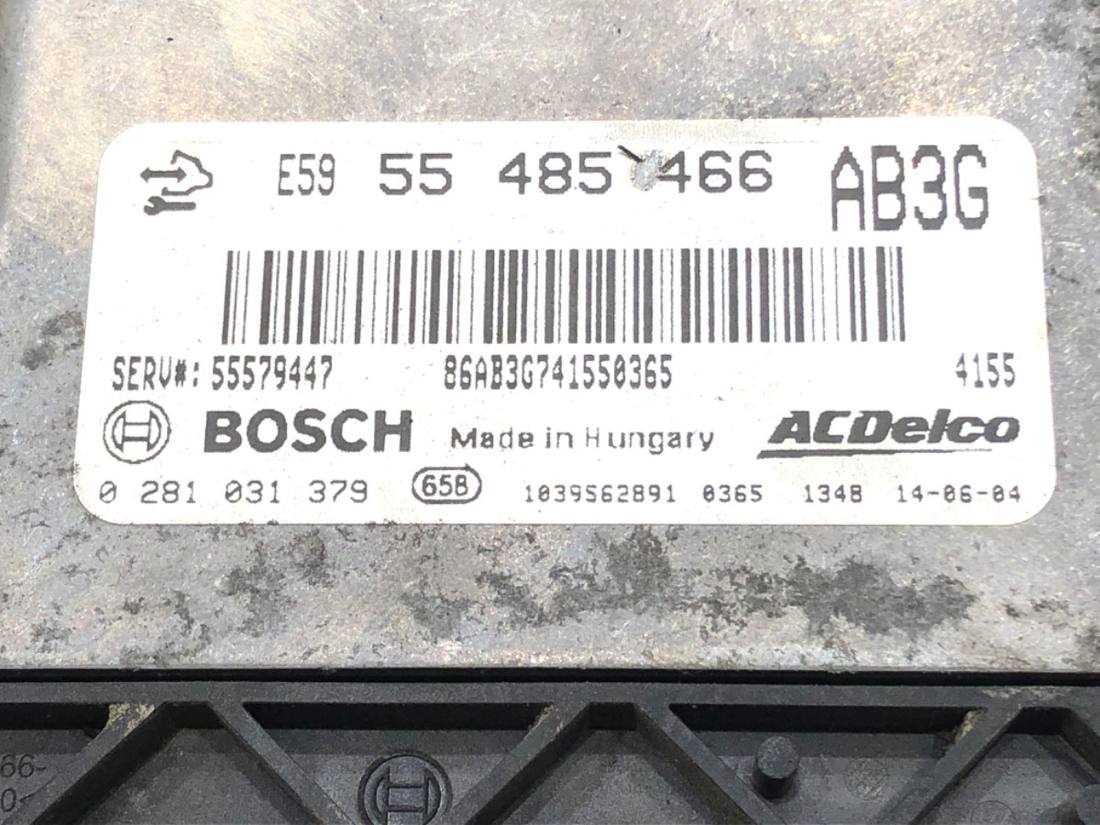 ЕБУ блок управління двигуна Opel Zafira C 55485466AB 0281031379 — фото деталі 4
