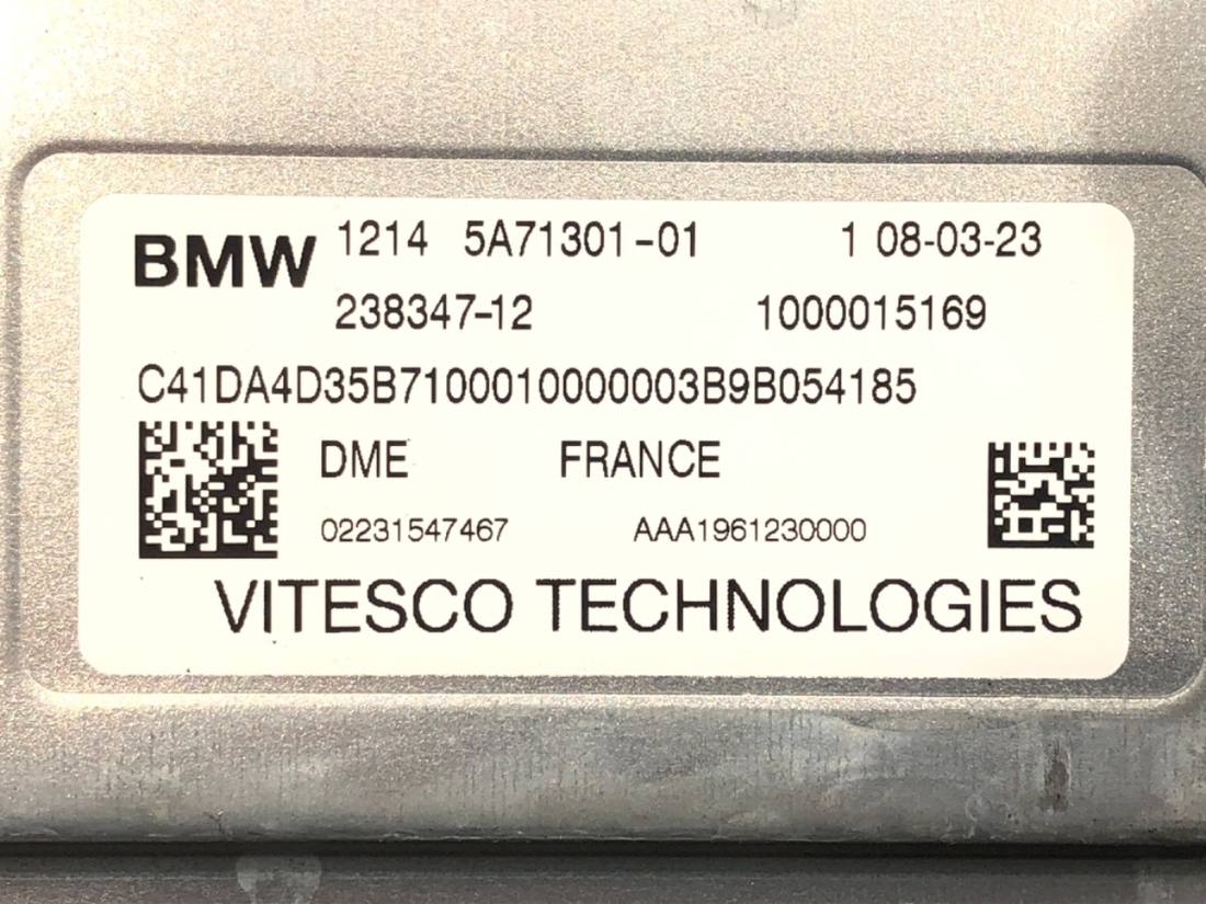 ЕБУ блок управління двигуна BMW X1 E84 5A71301 — фото деталі 4
