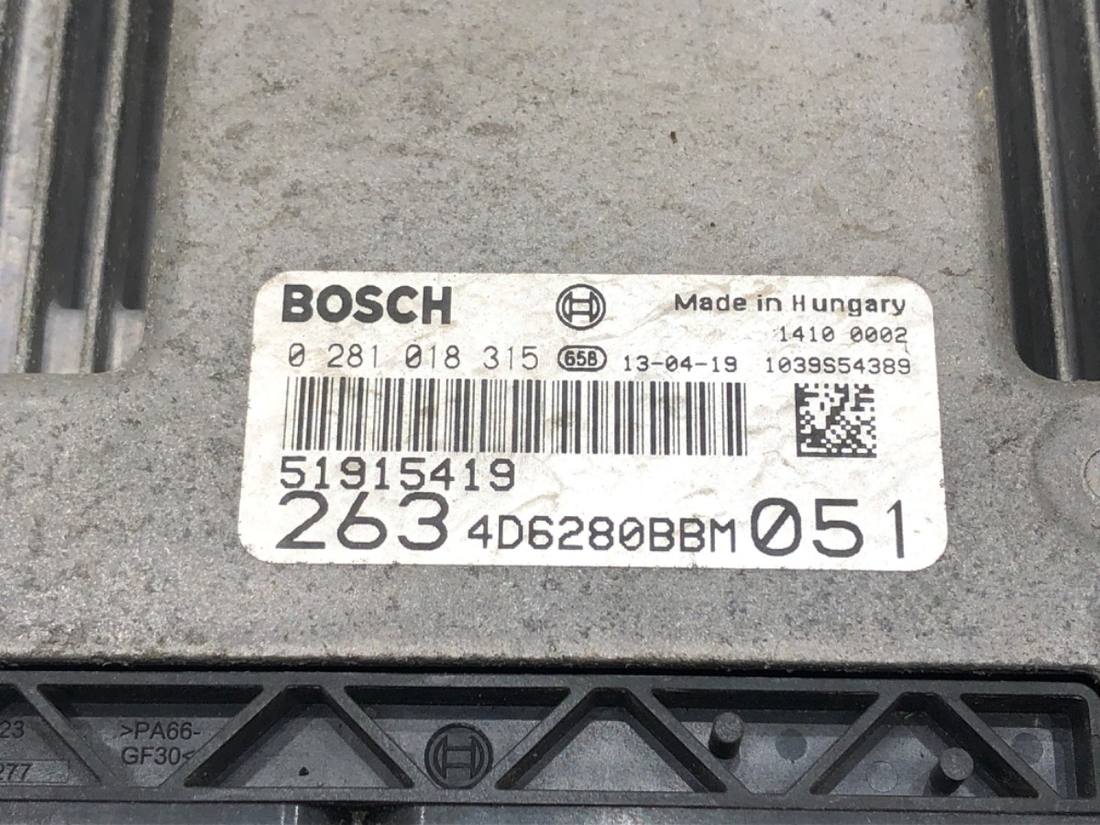 ЕБУ блок управління двигуна Fiat Doblo 51915419 00519217590 — фото деталі 5