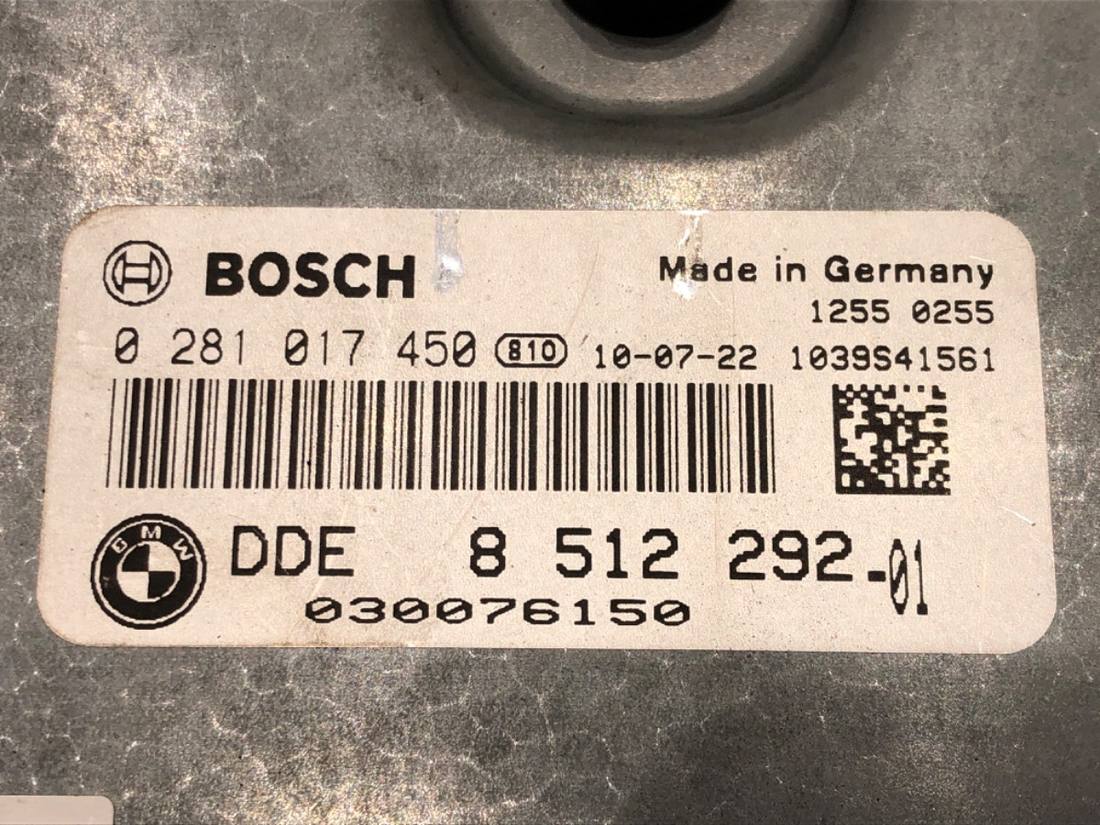 ЭБУ блок управления двигателем BMW 3 E90 8512292 0281017450 — фото детали 4