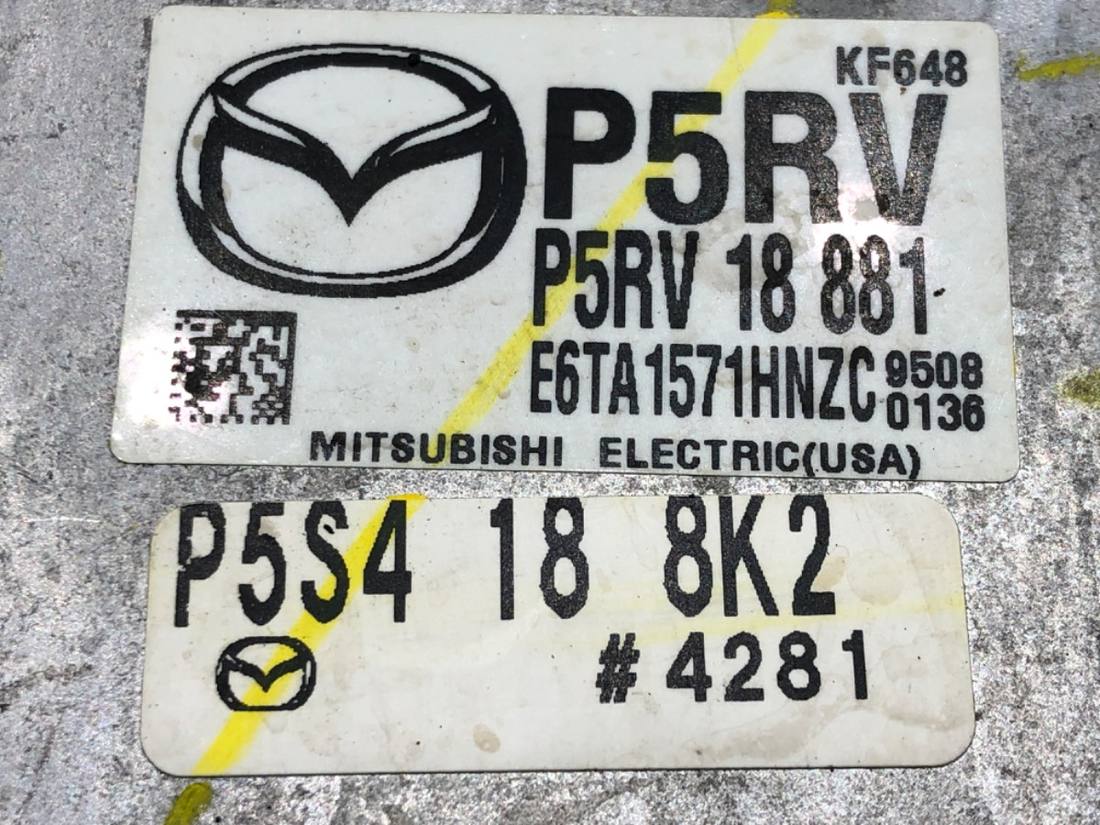 ЕБУ блок управління двигуна Mazda 2 P5RV18881 — фото деталі 4