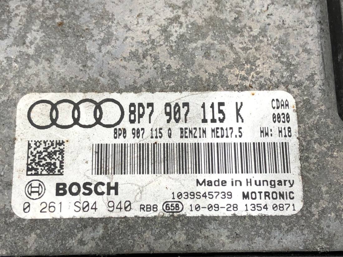 ЕБУ блок управління двигуна Audi A3 8P 8P7987115K — фото деталі 3