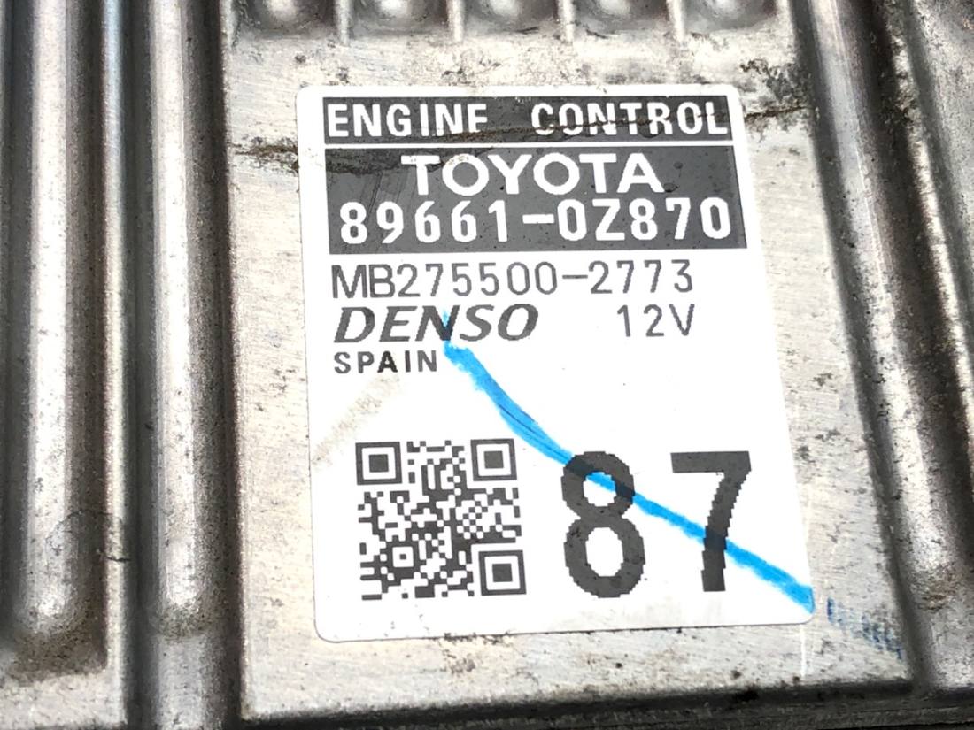 ЕБУ блок управління двигуна Toyota Auris 89661-0Z870 — фото деталі 4