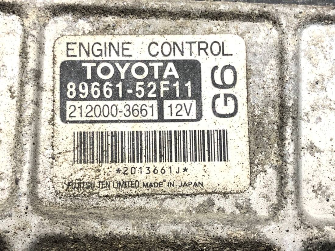 ЕБУ блок управління двигуна Toyota Yaris 3 89661-52F11 — фото деталі 3