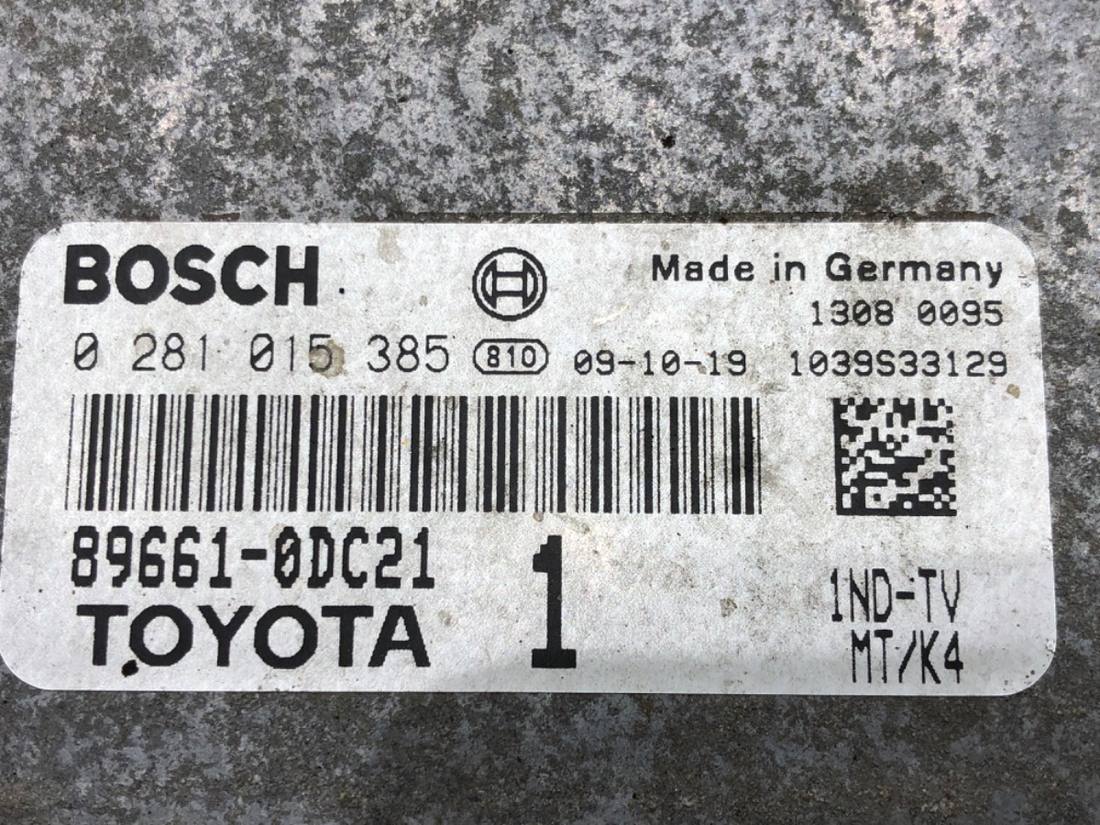 ЕБУ блок управління двигуна Toyota Yaris 3 89661-0DC21 — фото деталі 4