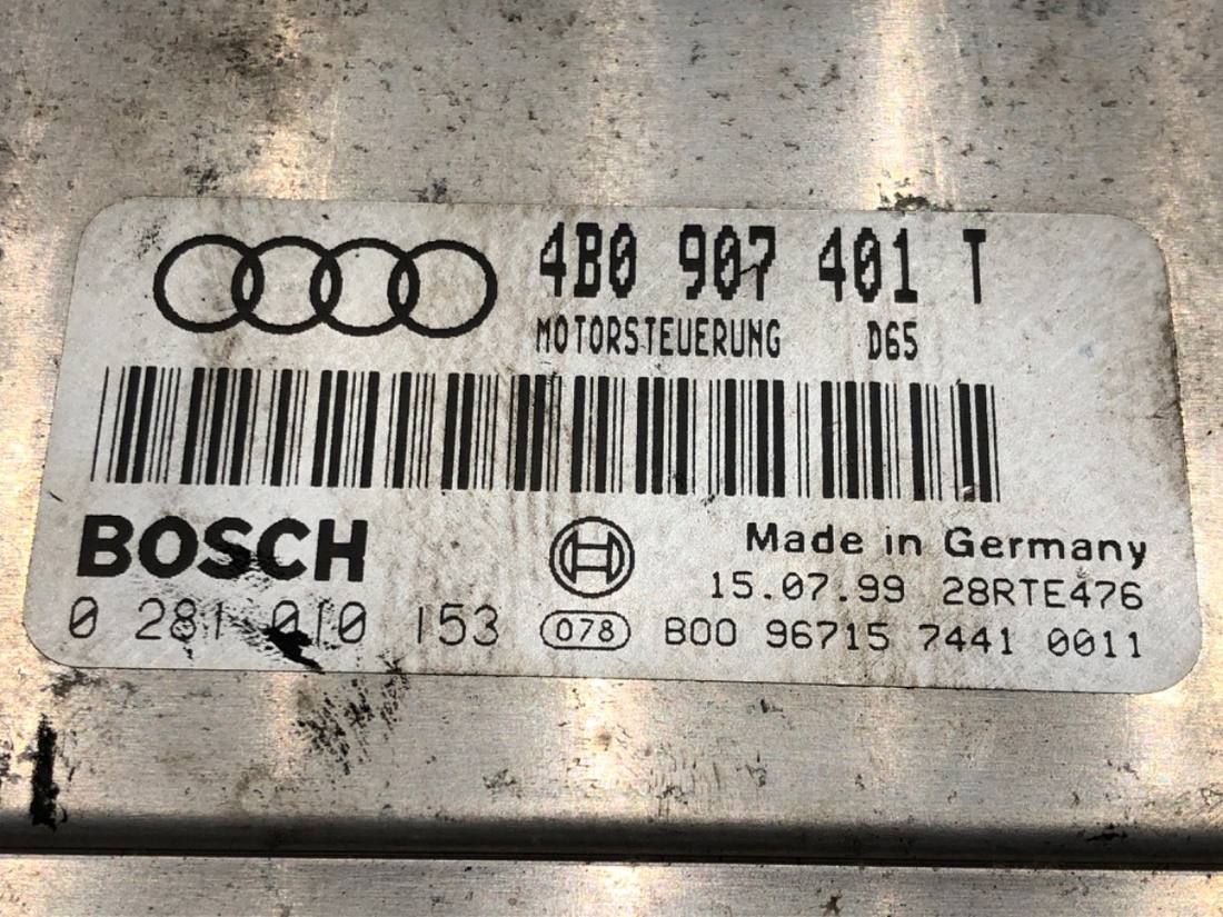 ЕБУ блок управління двигуна Audi A6 C5 4B0907401T — фото деталі 4