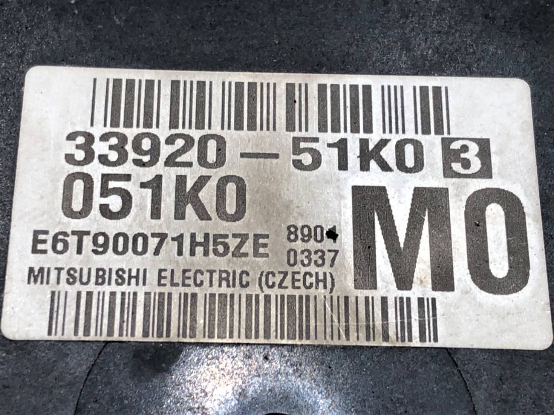 ЕБУ блок управління двигуна Opel Agila 33920-51K0 — фото деталі 4