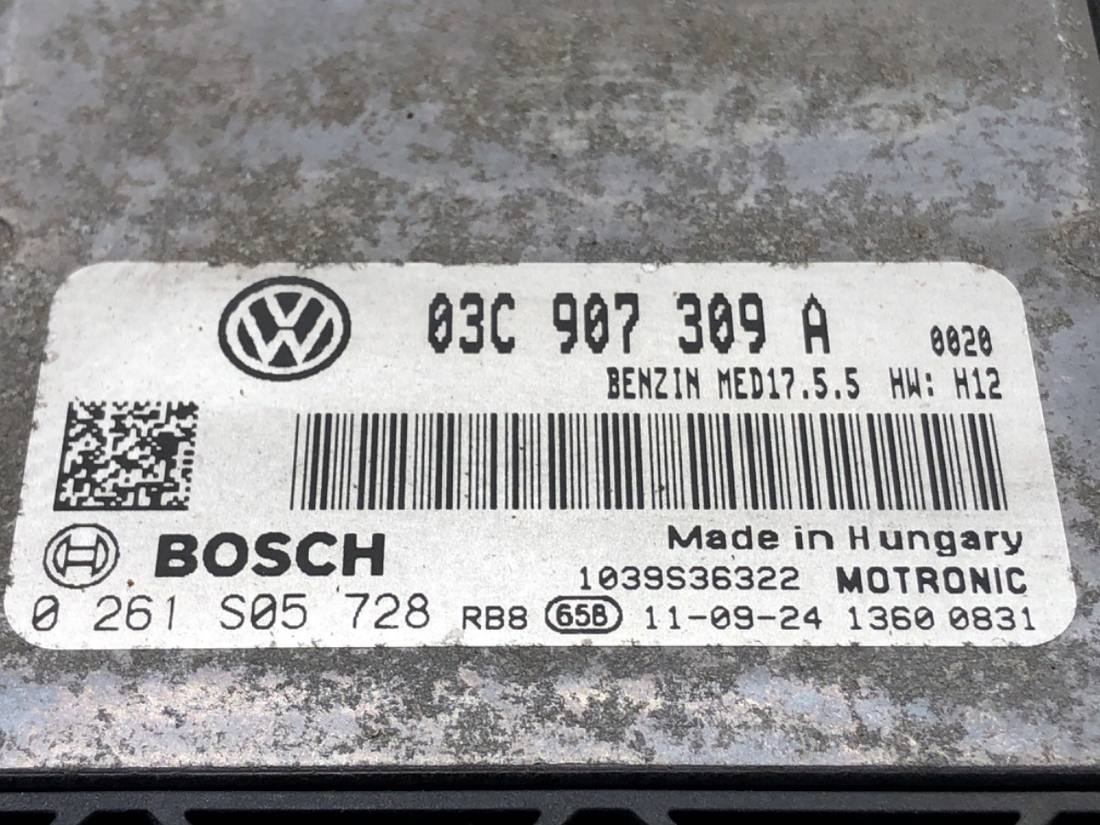 ЕБУ блок управління двигуна Volkswagen Golf 6 03C907309A — фото деталі 3