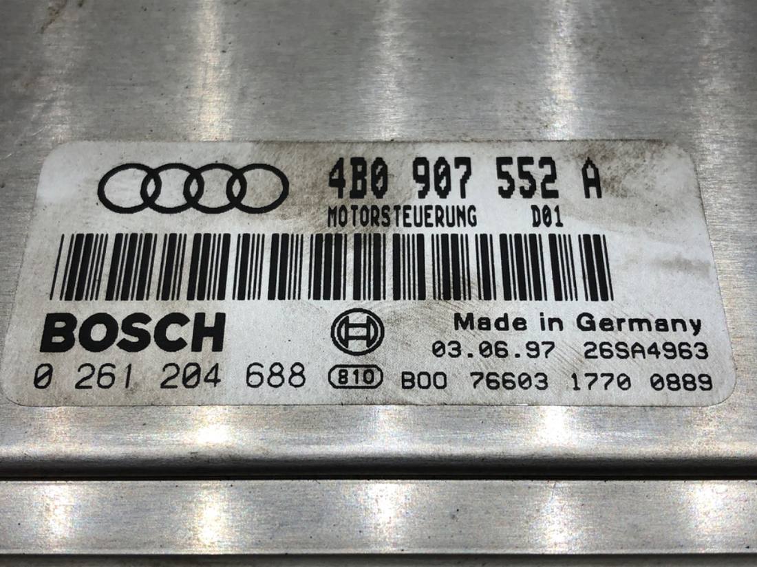 ЕБУ блок управління двигуна Audi A6 C5 4B0907552A — фото деталі 4