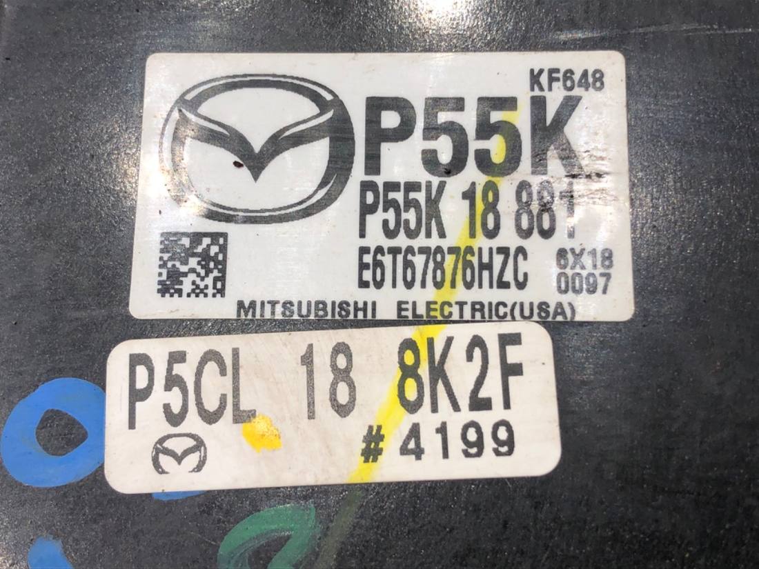 ЕБУ блок управління двигуна Mazda 2 P55K18881 — фото деталі 4