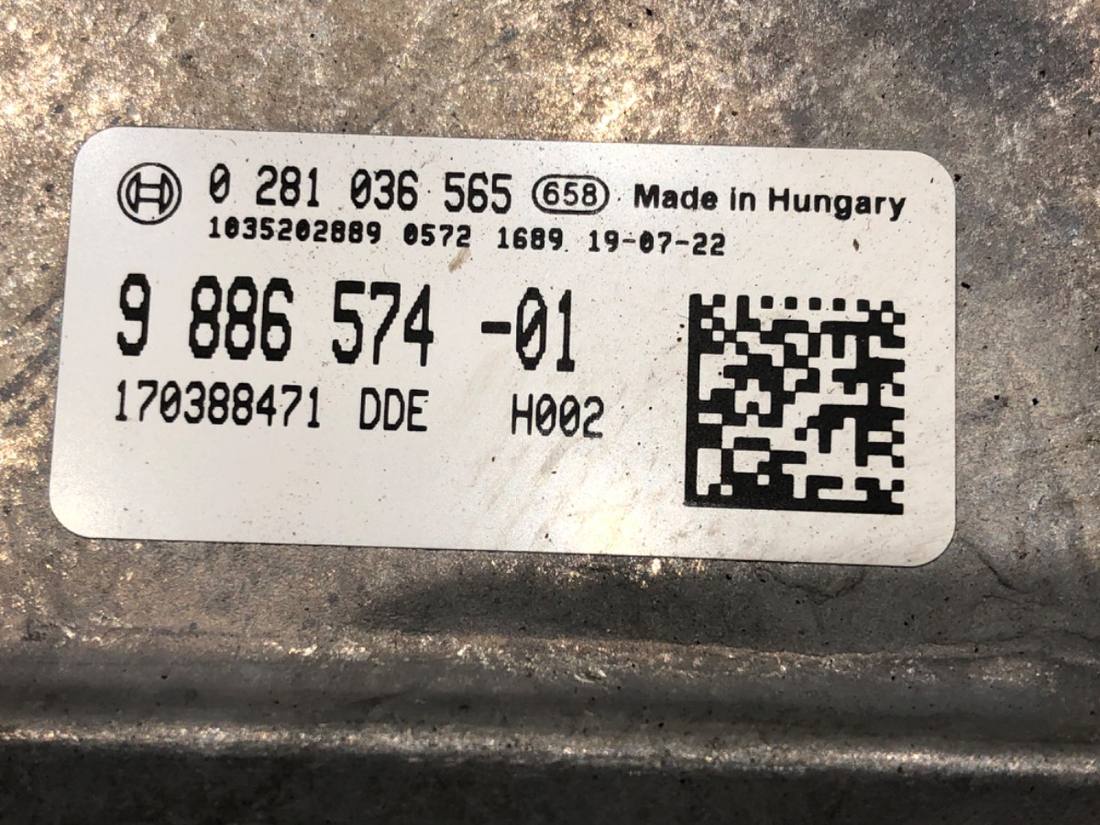 ЭБУ блок управления двигателем BMW X3 G01 9886574 0281036565 — фото детали 4
