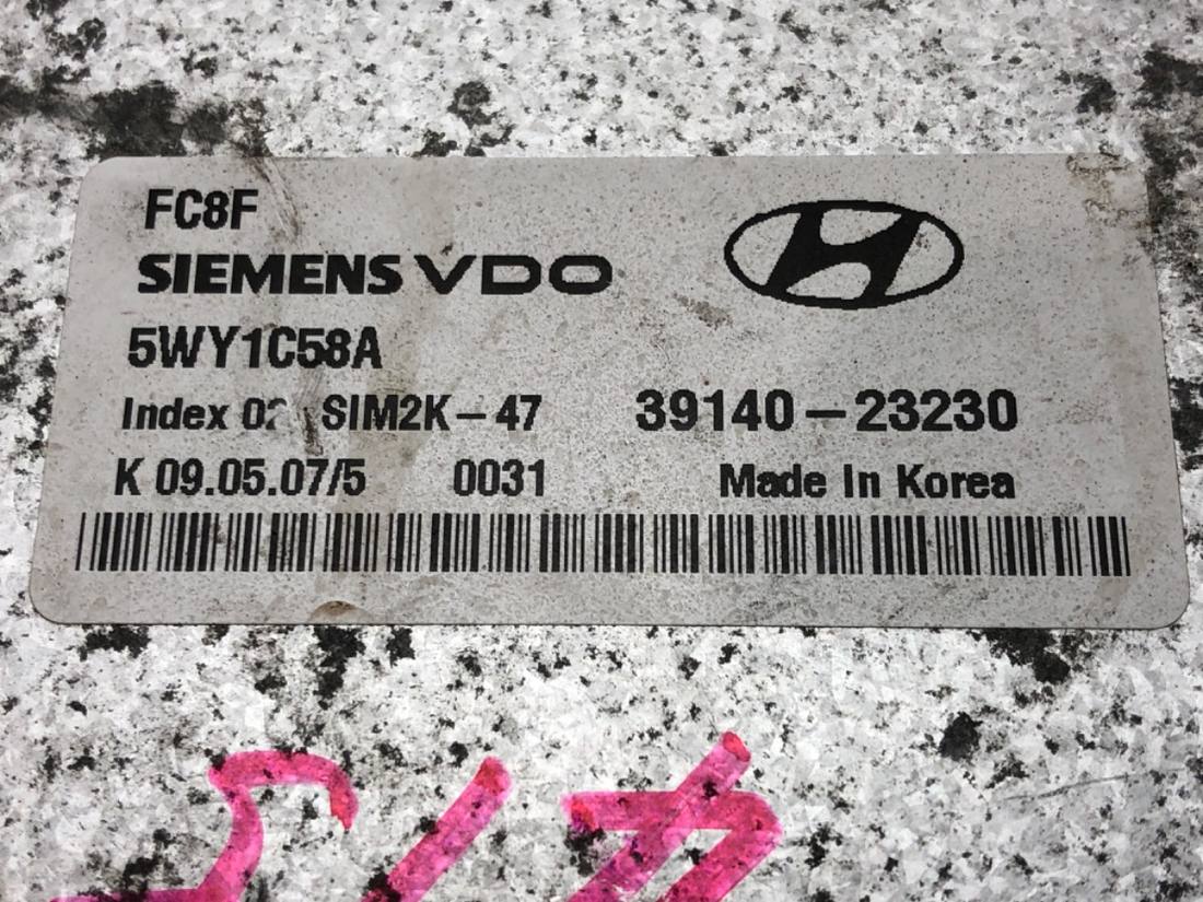 ЕБУ блок управління двигуна Hyundai I30 39140-23230 5WY1C58A — фото деталі 3