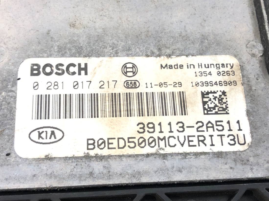 ЕБУ блок управління двигуна Kia Ceed 0281017217 39113-2A511 — фото деталі 4