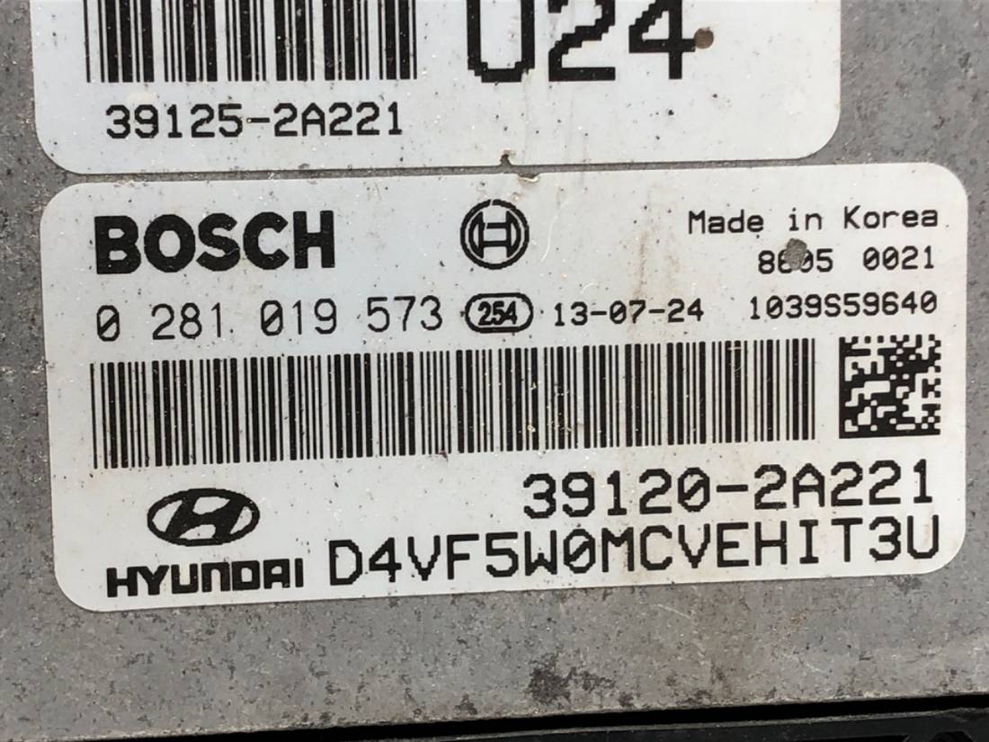 ЕБУ блок управління двигуна Hyundai I40 39120-2A221 91950-3Z011 — фото деталі 14