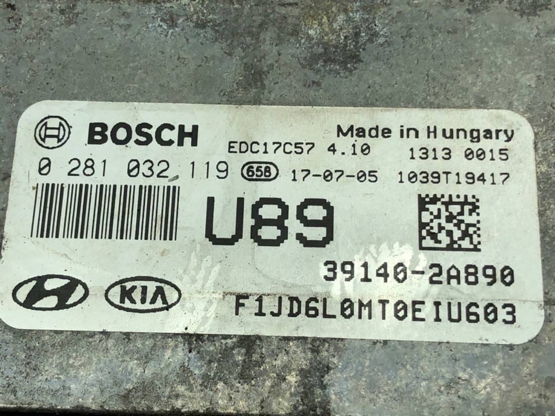 ЕБУ блок управління двигуна Kia Ceed 39140-2A890 0281032119 — фото деталі 4