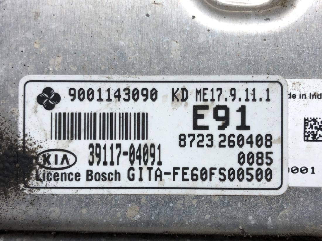 ЕБУ блок управління двигуна Kia Picanto 39117-04091 — фото деталі 4