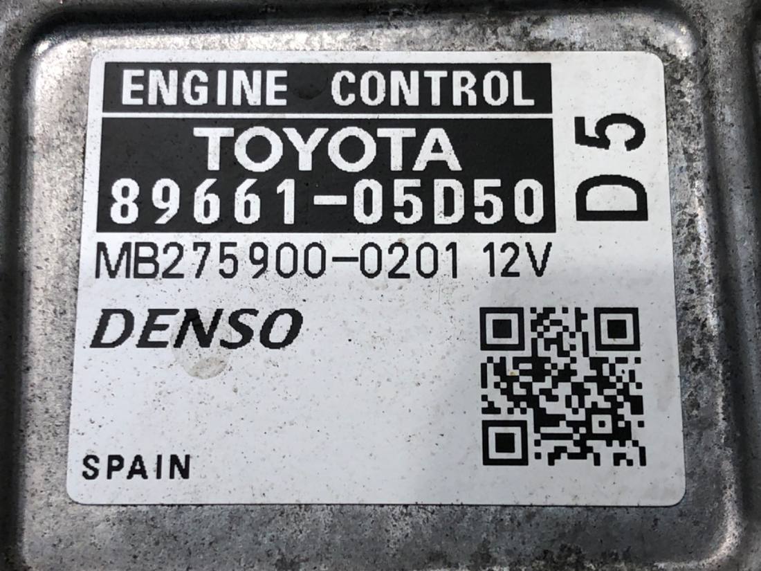 ЕБУ блок управління двигуна Toyota Avensis T27 89661-05D50 — фото деталі 4