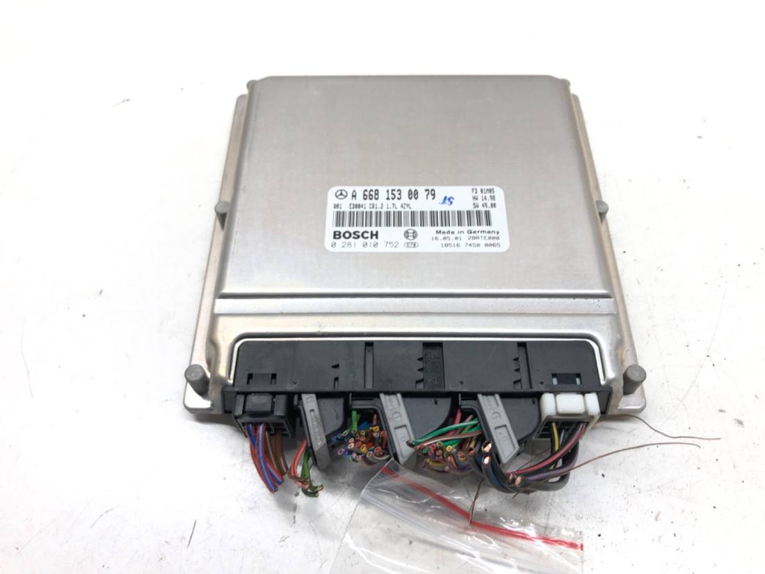 ЕБУ блок управління двигуна Mercedes A W168 A6681530079 0281010752