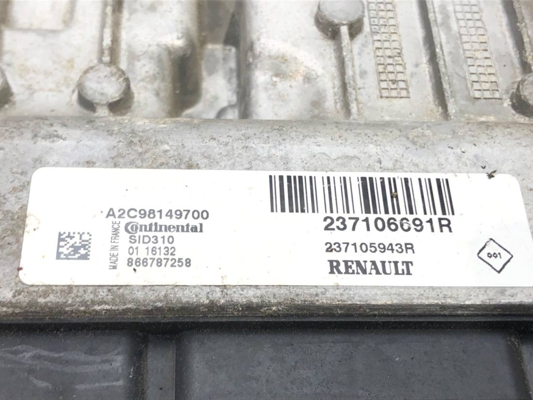 ЕБУ блок управління двигуна Renault Megane 3 237106691R A2C98149700 — фото деталі 4