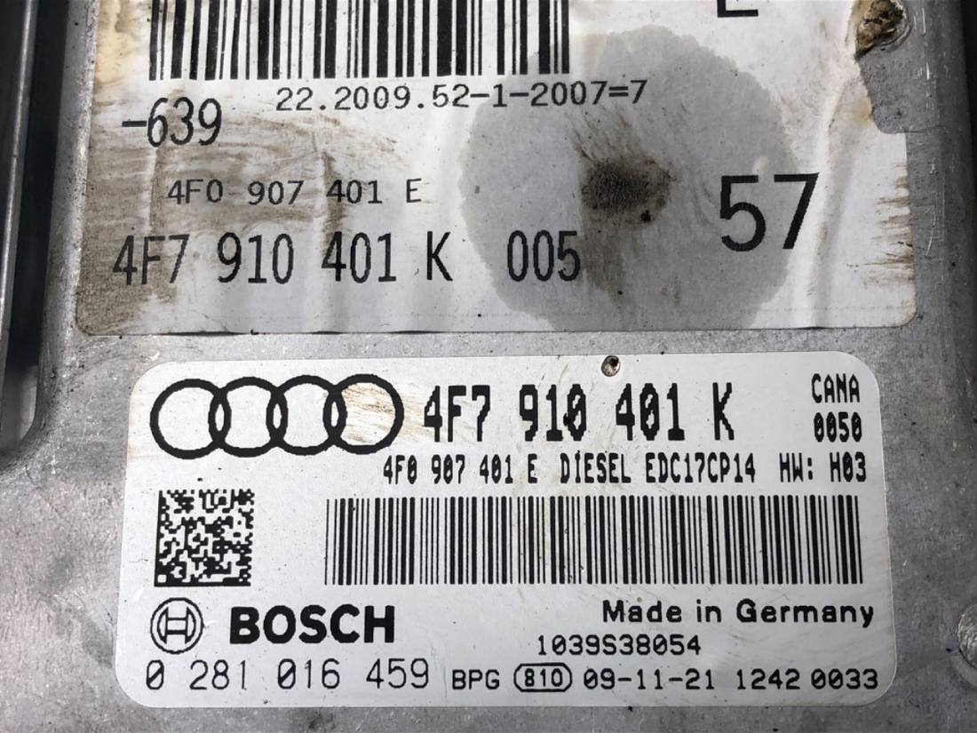 ЕБУ блок управління двигуна Audi A6 C6 4F0907401E — фото деталі 4