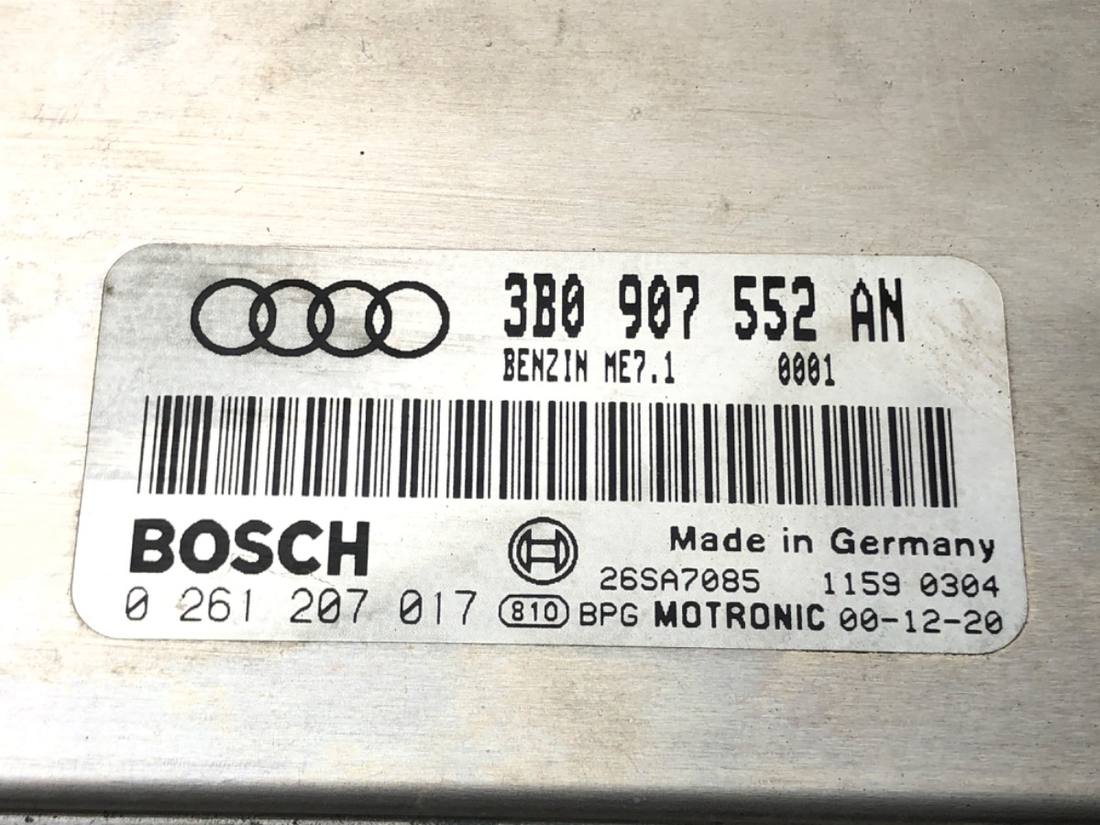 ЕБУ блок управління двигуна Audi A6 C5 3B0907552AN — фото деталі 4