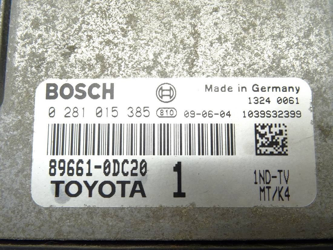ЕБУ блок управління двигуна Toyota Yaris 3 89661-0DC20 — фото деталі 2