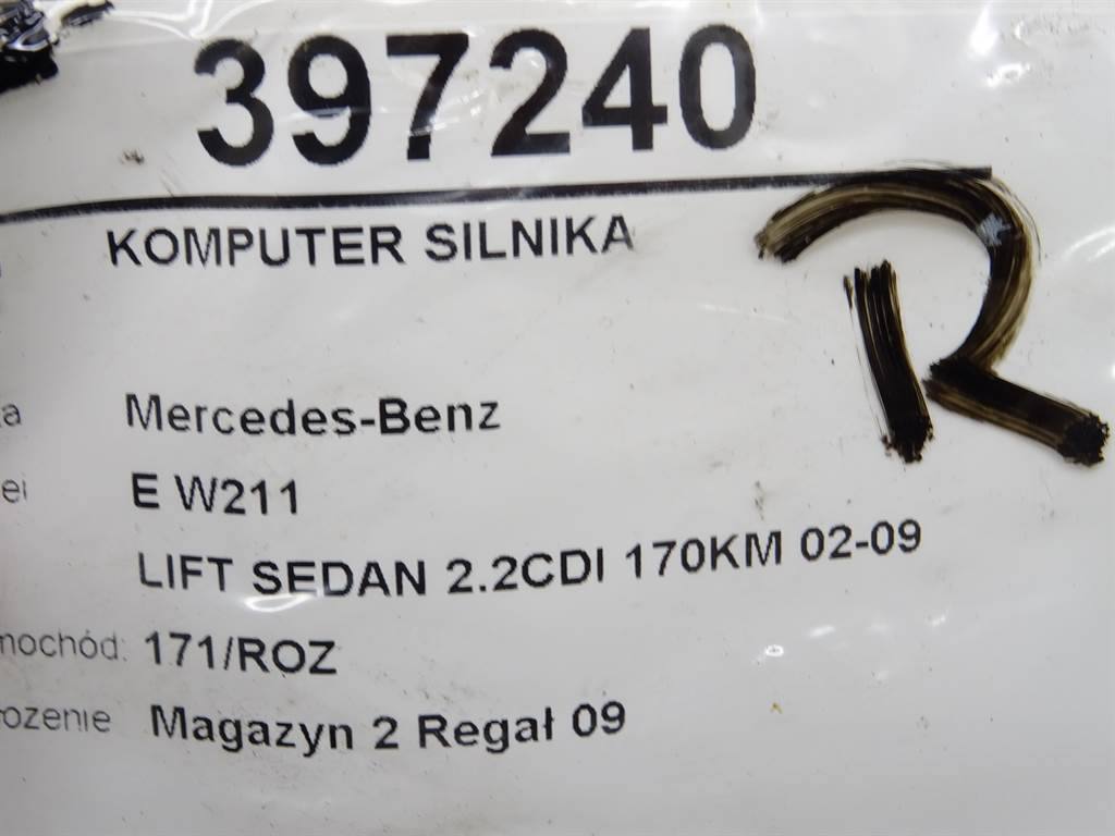 ЭБУ блок управления двигателем Mercedes E W211 A6461505677 — фото детали 4
