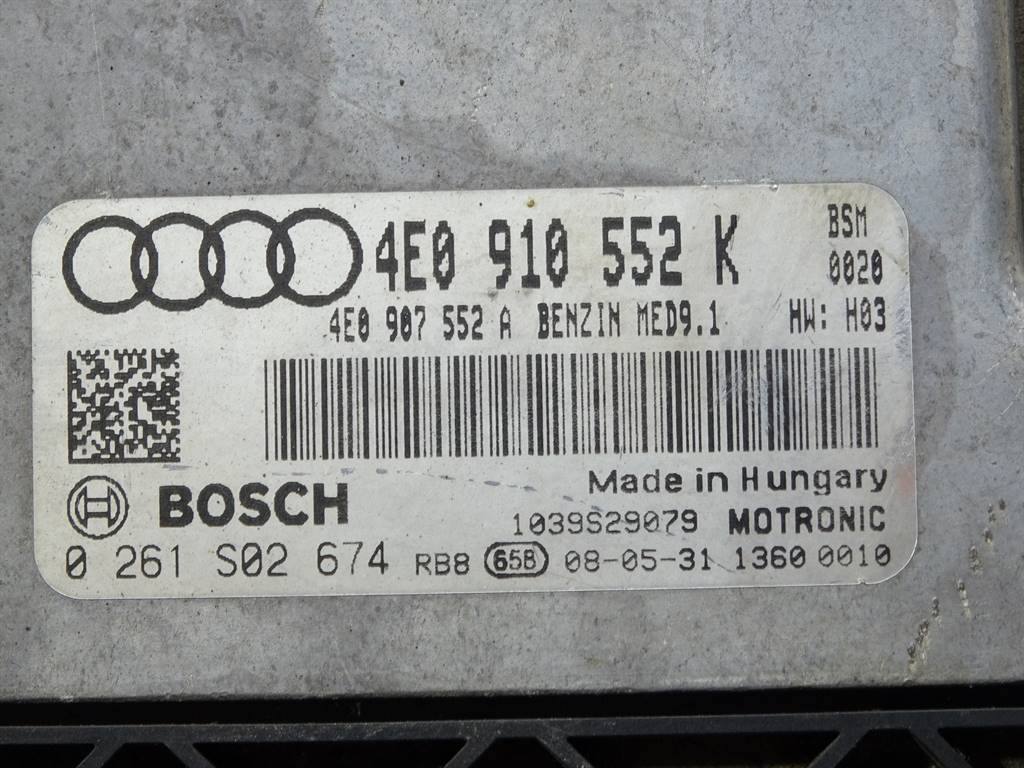 ЕБУ блок управління двигуна Audi A8 D3 4E0910552K — фото деталі 3