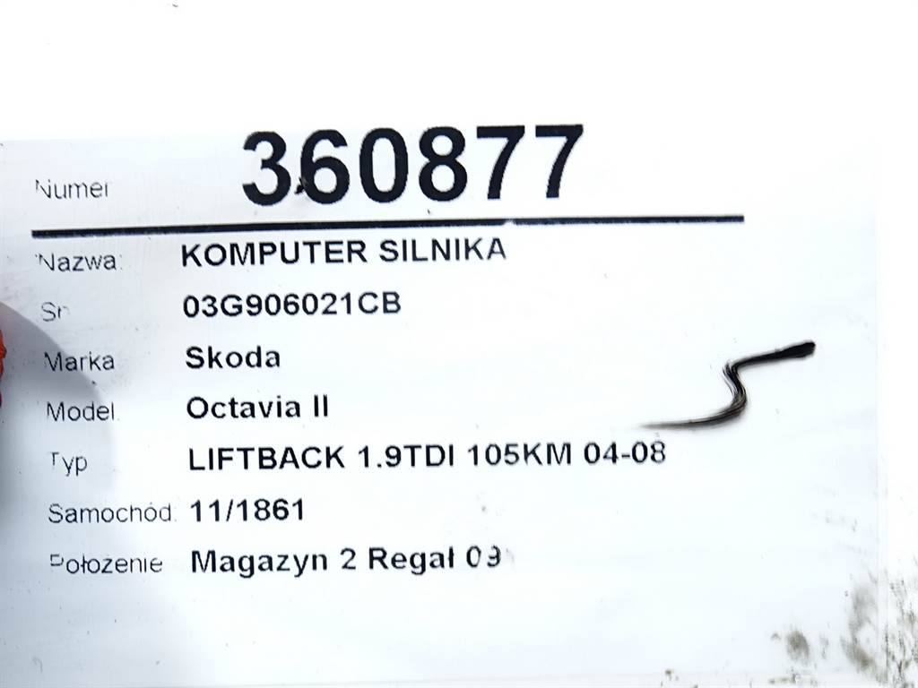 ЕБУ блок управління двигуна Skoda Octavia 2 03G906021CB — фото деталі 5