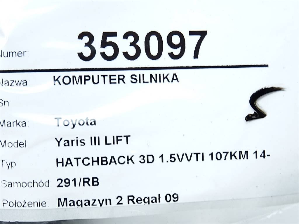 ЕБУ блок управління двигуна Toyota Yaris 4 — фото деталі 4