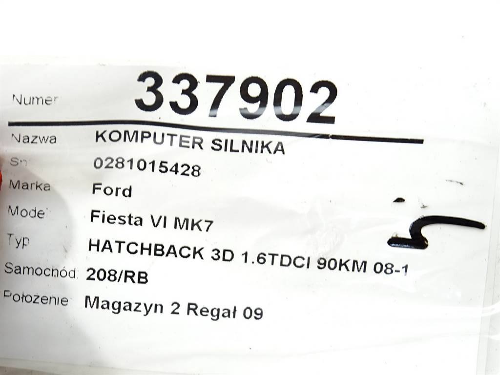 ЕБУ блок управління двигуна Ford Fiesta 0281015428 9V21-12A650-AC — фото деталі 5