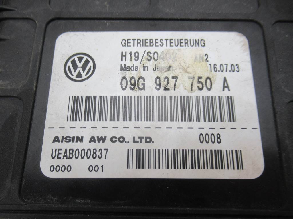 ЕБУ блок управління двигуна Volkswagen Passat B5 09G927750A — фото деталі 6
