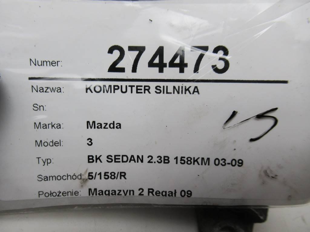 ЕБУ блок управління двигуна Mazda 3 L32G18881B 279700-4371 — фото деталі 7
