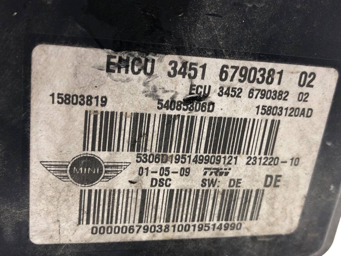 Блок керування ABS АБС Mini Mini R56 6790381 — фото деталі 5