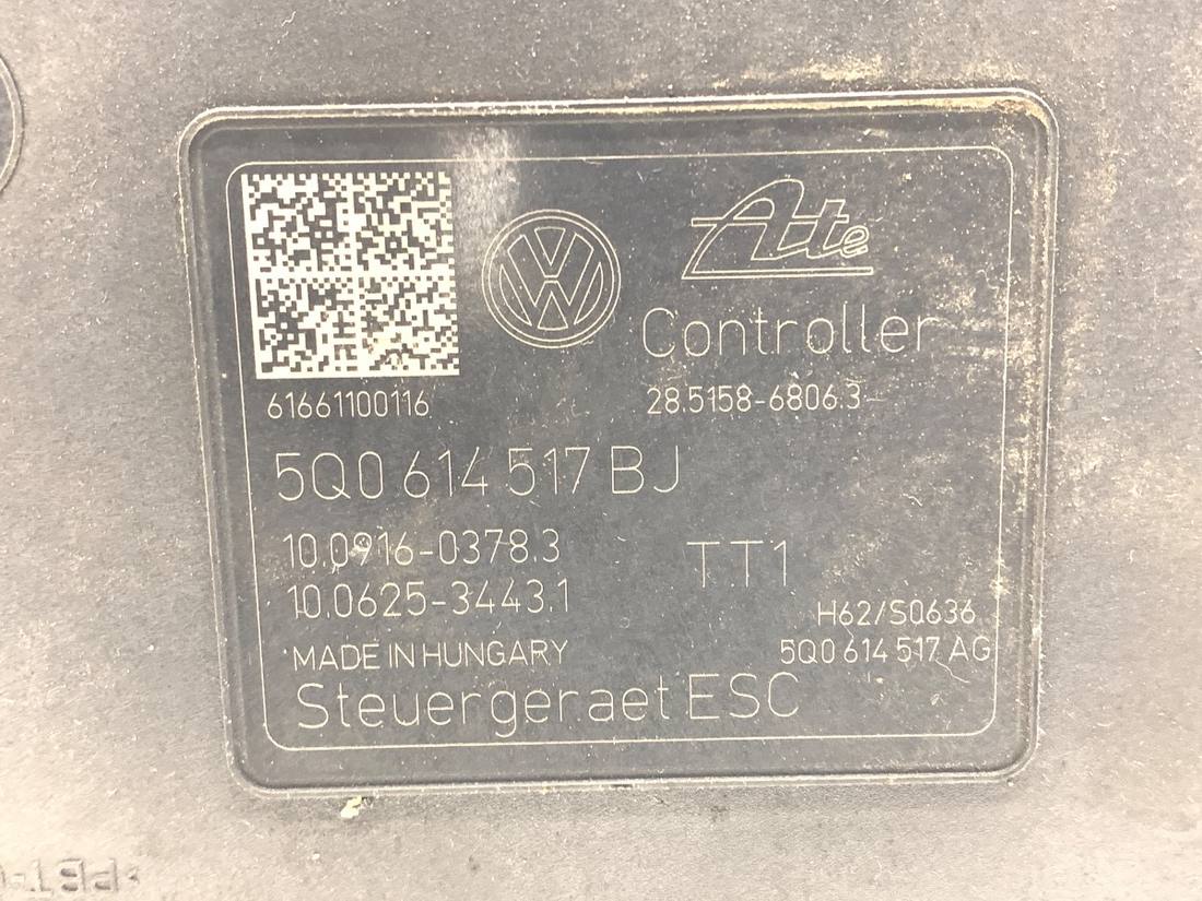Блок керування ABS АБС Skoda Superb 3 5Q0614517BJ — фото деталі 5