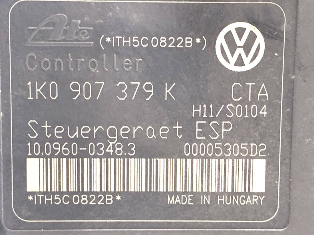 Блок керування ABS АБС Volkswagen Touran 1K0614517H — фото деталі 7