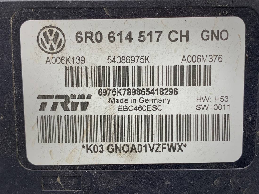Блок керування ABS АБС Skoda Rapid 6R0614517CH — фото деталі 5
