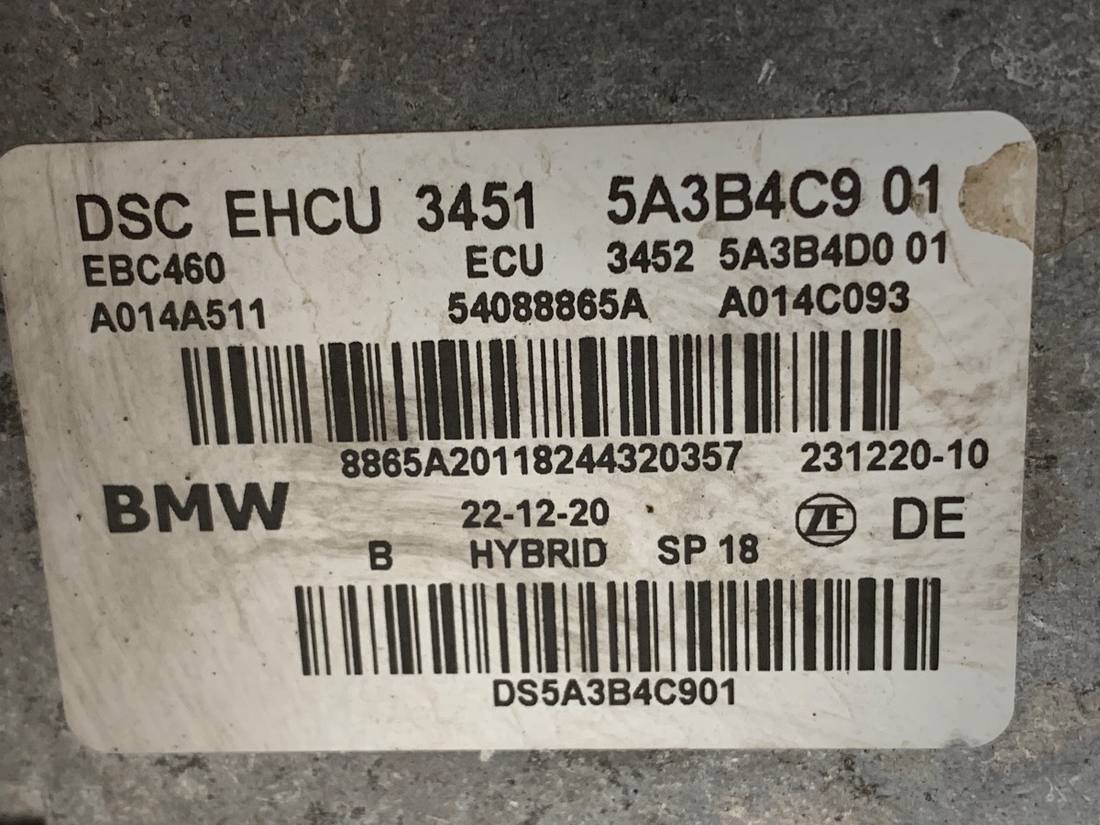 Блок керування ABS АБС BMW 5 G30 5A3B4C9 — фото деталі 5