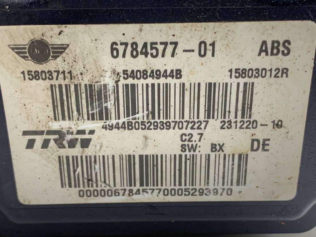 Блок управления ABS АБС Mini Mini R56 6784577 — фото детали 4